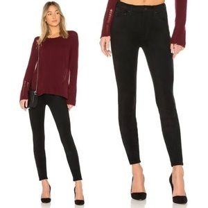 MOTHER Faux Suede “High Waisted Looker” Jeans